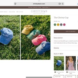 CHRISTY DAWN BASEBALL CAP BRAND NEW/ PER HAT. I HAVE 3